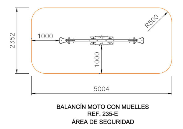 BALANCÍN MOTO CON MUELLES - Ref. 235E - Imagen 2