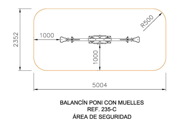 BALANCÍN PONI CON MUELLES - Ref. 235C - Imagen 2