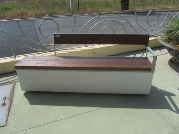 BANCO MADERA / HORMIGÓN E INOXIDABLE - Ref. 4020 - Imagen 4