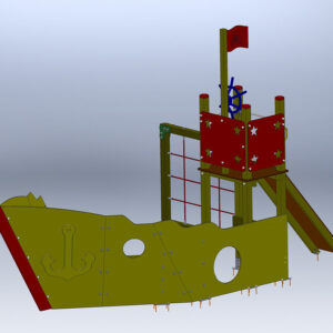 BARCO PIRATA MULTIJUEGO (SIN TOBOGAN) - Ref. 298C