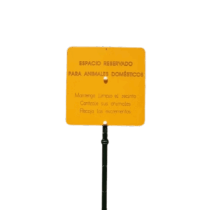 CARTEL ESPACIO CANINO SIN POSTE - Ref. CP014