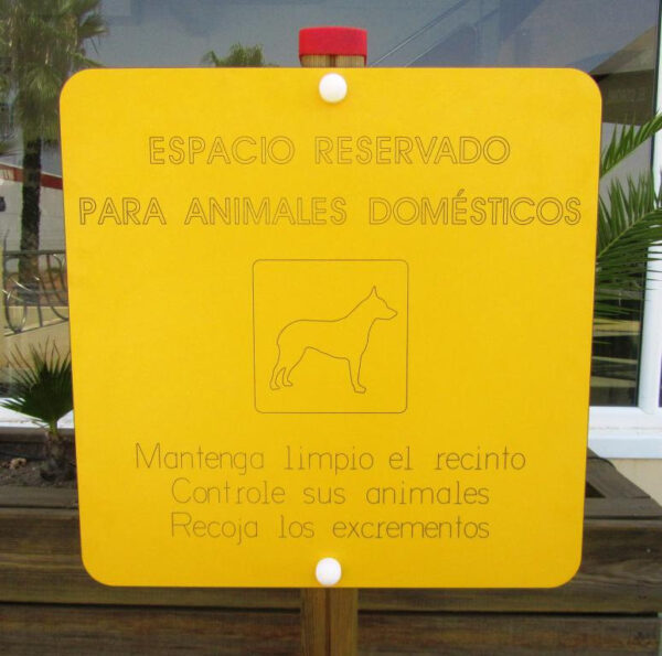 CARTEL ESPACIO CANINO - Ref. 950 / 950A - Imagen 3