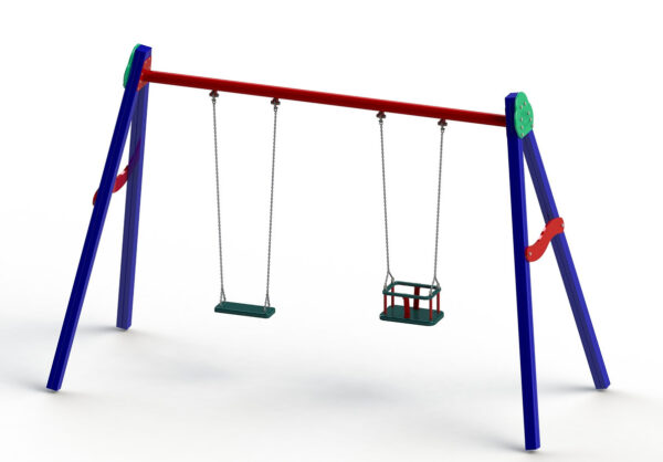 COLUMPIO CON ASTOS. PLANO Y DE BEBE METALICO - Ref. 225EA