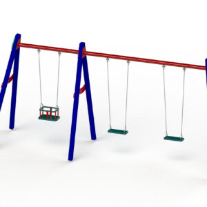 COLUMPIO CON ASTO. BEBE Y DOS PLANOS METALICO .- Ref. 225WA