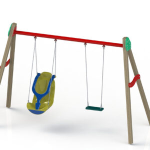 COLUMPIO METAL-MADERA INCLUSIVO C/ ASTO. ROTOMOLDEO Y PLANO .- Ref. 225JBC