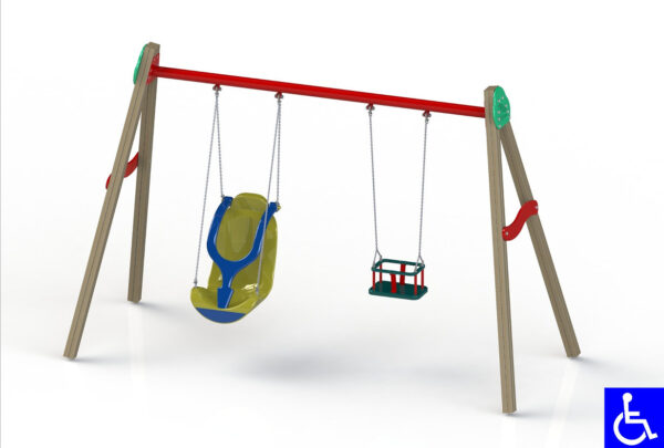 COLUMPIO METAL-MADERA INCLUSIVO ASTO. ROTOMOLDEO Y BEBE - Ref. 225JBD