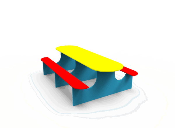 MESA INFANTIL INCLUSIVA - Ref. 460A / B / C - Imagen 4