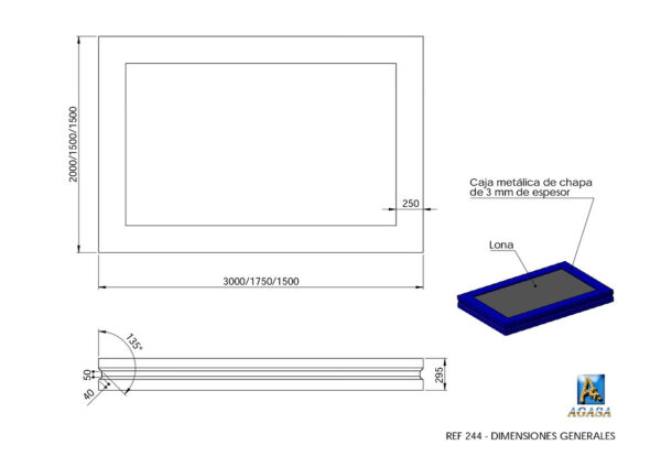 TRAMPOLIN - Ref. 244 / 244A / 244B - Imagen 2