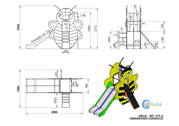 MULTIJUEGO ABEJA - Ref. 273A - Imagen 3