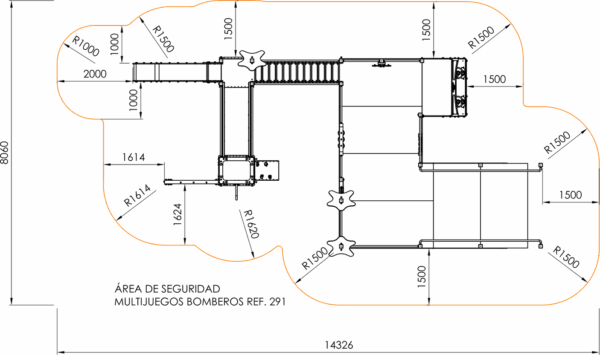 CAMION DE BOMBERO MULTIJUEGOS (INTEGRACIÓN) CON SUELO Y CASITA- Ref 291 - Imagen 6