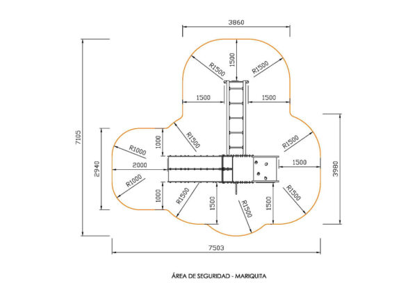 MULTIJUEGO MARIQUITA CON BRANQUIACIÓN - Ref. 228 - Imagen 2