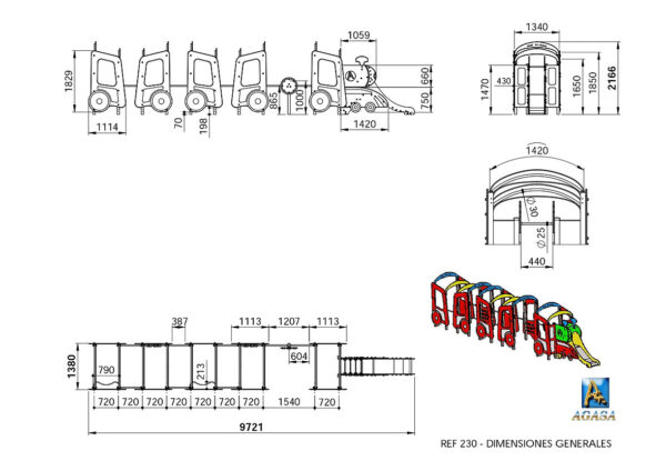 TREN MULTIJUEGOS CON 2 VAGONES (INTEGRACIÓN)- Ref. 230 - Imagen 3