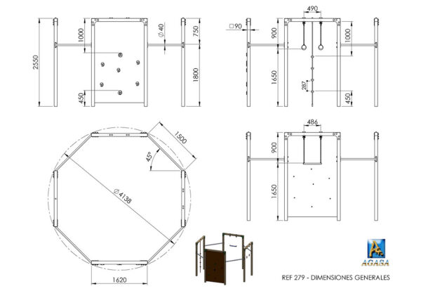 EJERCICIOS MÚLTIPLES MADERA.- Ref. 279 - Imagen 3