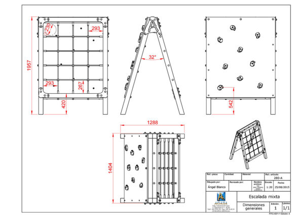PARED Y CUERDAS ESCALADA - Ref. 280A - Imagen 3