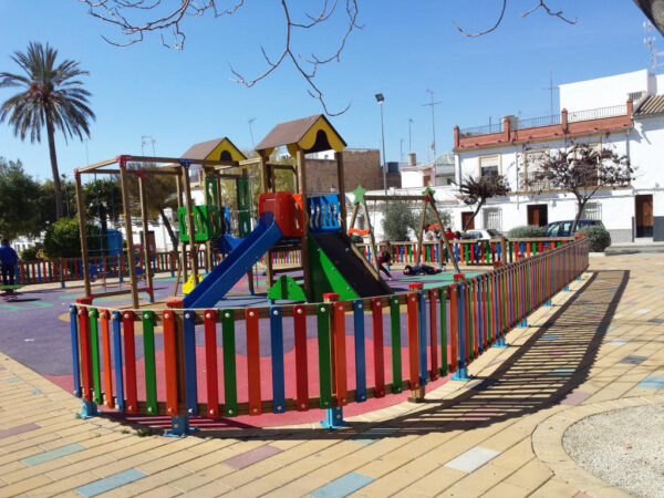 VALLA INFANTIL MADERA Y LASUR DE COLORES (M. LINEAL)- Ref. 1254 - Imagen 6