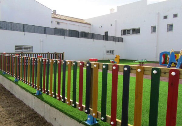 VALLA INFANTIL MADERA Y LASUR DE COLORES (M. LINEAL)- Ref. 1254 - Imagen 4