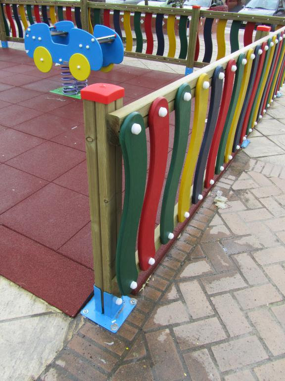 VALLA INFANTIL MADERA COLORES (M. LINEAL)- Ref. 1274 - Imagen 2